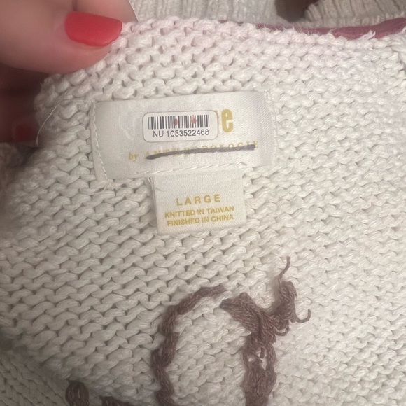 Anthropologie Maeve Cherry Cardigan Sweater Size Large - Picture 15 of 16